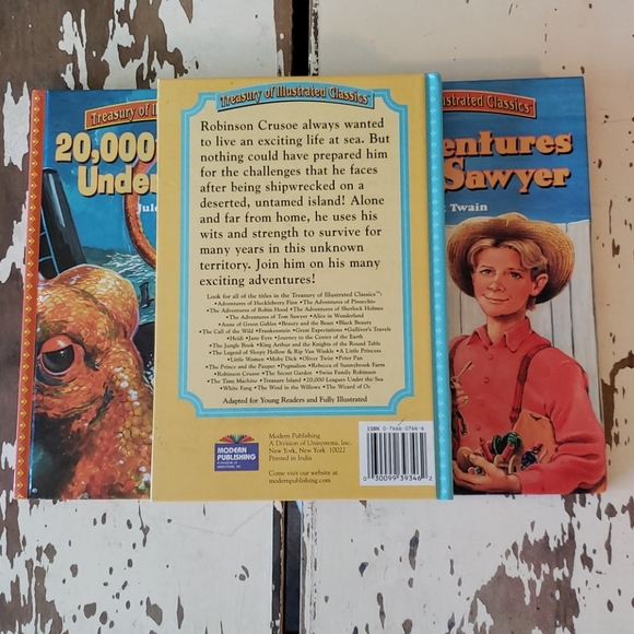 Crusoe, Sawyer, and 20,000 Leagues Set of 3 Books - Picture 5 of 5